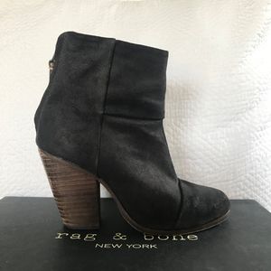 Black Suede rag & bone Bootie Size 5